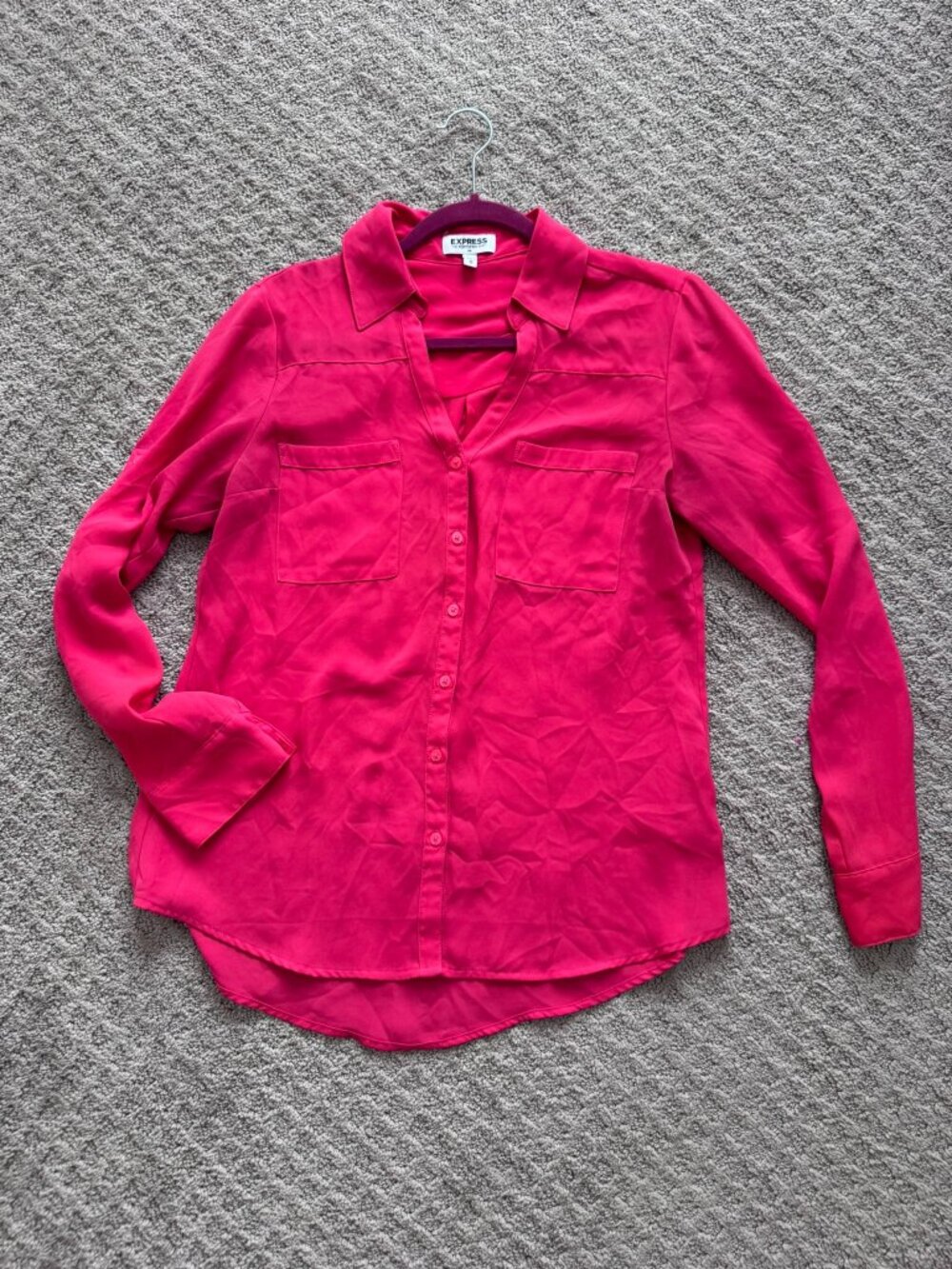 Express Portofino shirt in hot pink